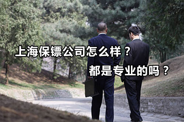 上海保镖公司怎么样？都是专业的吗？